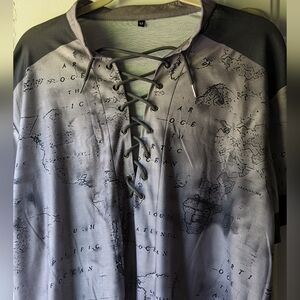 New Without Tags Men's Polyester Pullover Short Sleeve Shirt